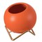 Fabulaxe Small Modern Ceramic Flower Vase, Orange QI004344.RD - alternate 6